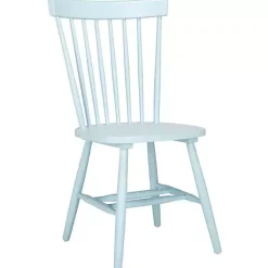 Kirklands Home Pale Parker Spindle Dining Chairs, Set of 2 Blue Discount