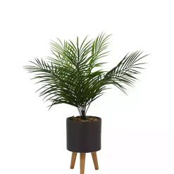 Arrangements & Greenery>Kirklands Home Palm Arrangement in Gray Footed Pot