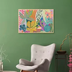 Kirklands Home Palm Heaven Framed Canvas Art Print Multi Clearance