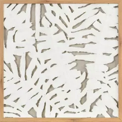 Kirklands Home Palm Leaf II Shadowbox Wall Plaque New