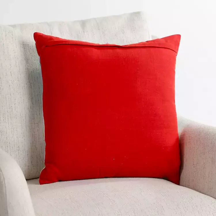 Pillows>Kirklands Home Palm Tree Beach Scene Christmas Pillow