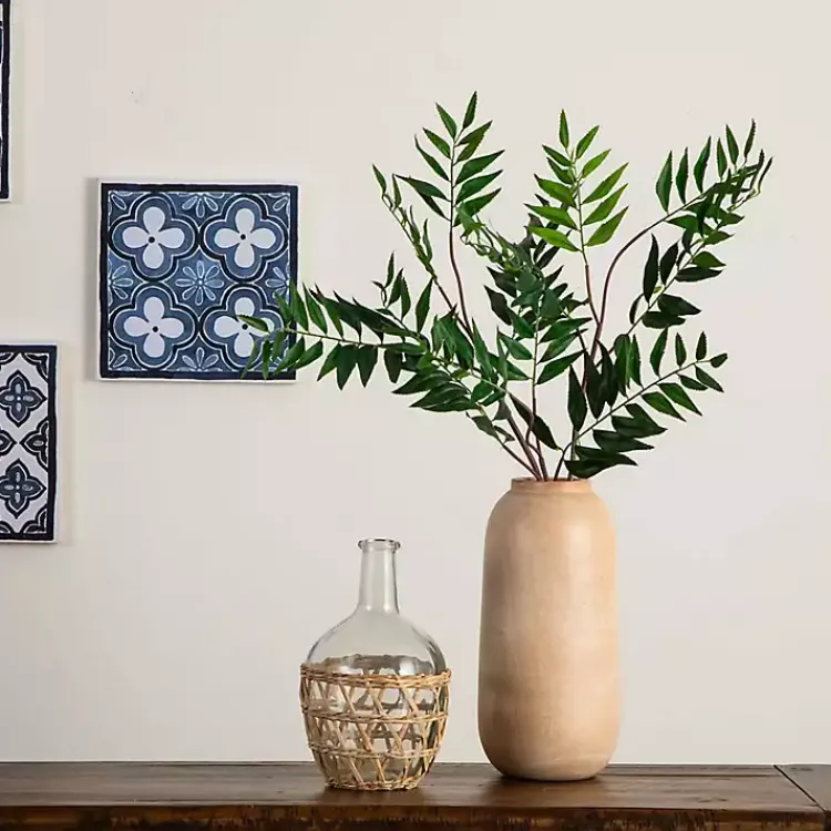 Stems & Bouquets>Kirklands Home Palmate Fern Stems, Set of 3 Green