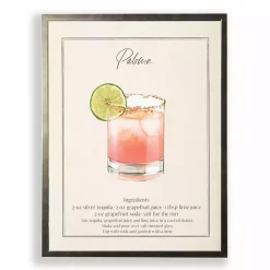 Kirklands Home Paloma Framed Art Print Pink Outlet