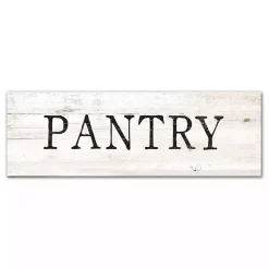 Kirklands Home Pantry Script Canvas Art Print White New