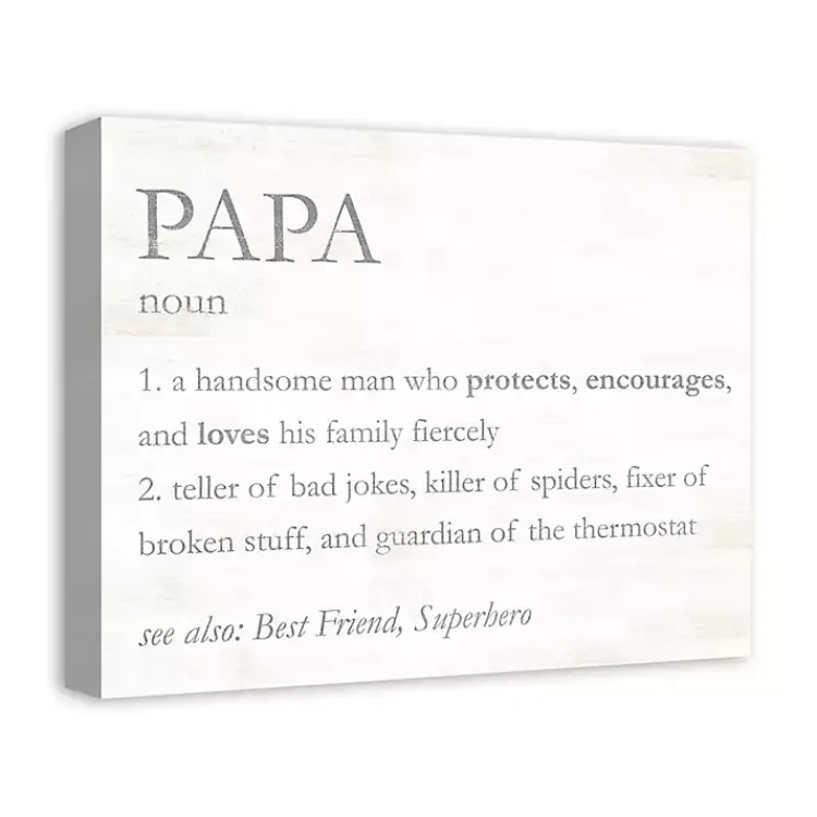 Kirklands Home Papa Definition Wall Plaque Clearance
