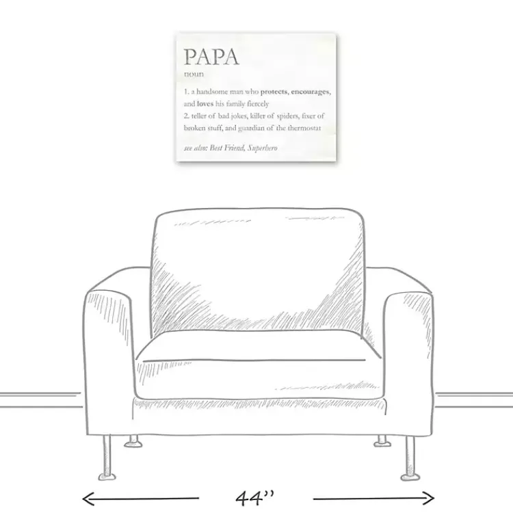 Kirklands Home Papa Definition Wall Plaque Clearance
