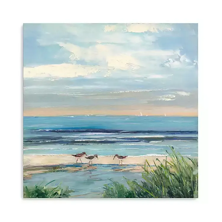 Kirklands Home Paradise Beach Canvas Art Print, 40x40 in. Blue