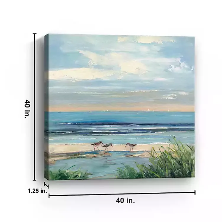 Kirklands Home Paradise Beach Canvas Art Print, 40x40 in. Blue