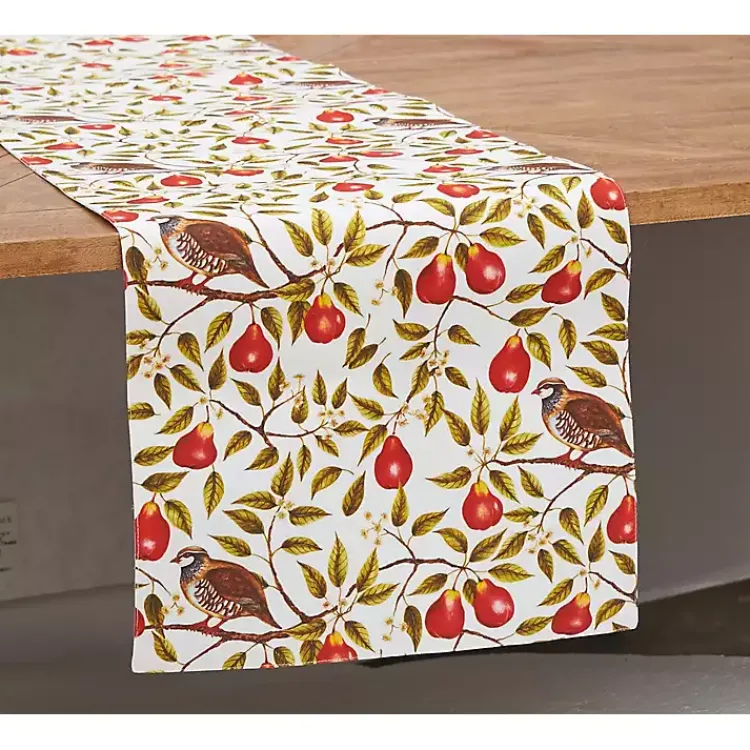 Christmas Dining & Entertaining>Kirklands Home Partridge in a Pear Tree Table Runner