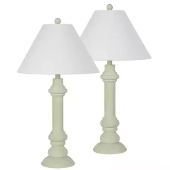 Kirklands Home Pastel Green Coastal Ariel Table Lamps, Set of 2 New