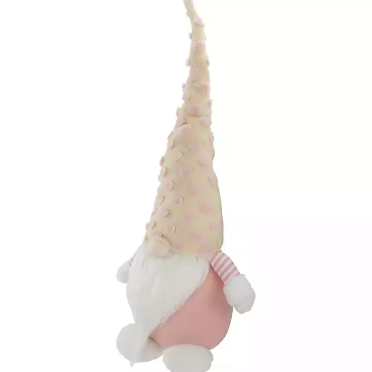 Easter Decorations>Kirklands Home Pastel Pink Polka Dot Hat Gnome
