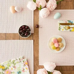 Kirklands Home Pastel Rose Dobby Placemats, Set of 6 Pink Hot