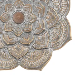Kirklands Home Patina Finish Metal Flower Large Wall Plaque Gray Discount