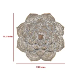 Kirklands Home Patina Finish Metal Flower Large Wall Plaque Gray Discount