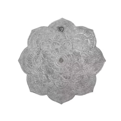 Kirklands Home Patina Finish Metal Flower Large Wall Plaque Gray Discount