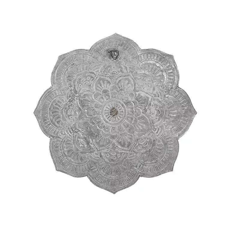 Kirklands Home Patina Finish Metal Flower Large Wall Plaque Gray Discount