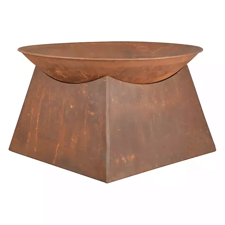 Kirklands Home Patina Half Dome Fire Bowl Brown Discount