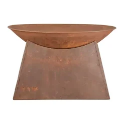 Kirklands Home Patina Half Dome Fire Bowl Brown Discount