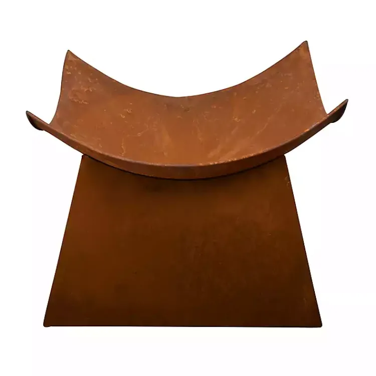 Kirklands Home Patina Modern Open Fire Bowl Brown Outlet