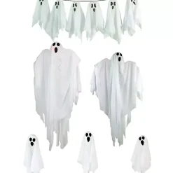 Halloween>Kirklands Home 6-pc. Pre-Lit Ghost Family Decoration White
