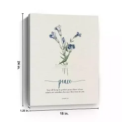 Kirklands Home Peace Affirmations Canvas Art Print, 18x24 in. Outlet