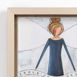 Kirklands Home Peace Angel Framed Art Print Outlet