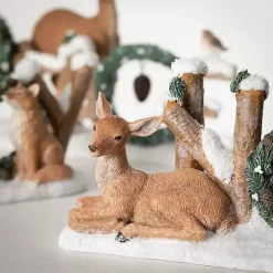 Christmas Decorations>Kirklands Home Peace, Noel, and Joy Woodland Statues, Set of 3