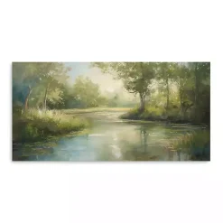 Kirklands Home Peaceful Currents Canvas Art Print Green Best