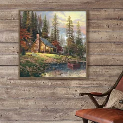 Kirklands Home Peaceful Retreat Framed Canvas Art Print Sale