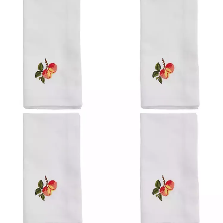 Kirklands Home Peach Embroidered 4-pc. Napkin Set Discount
