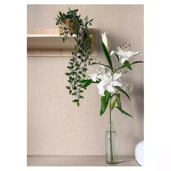 Kirklands Home Peach Textured Faux Fabric Peel & Stick Wallpaper Sale