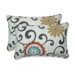 Kirklands Home Peachtini Pom Pom Play Accent Pillows, Set of 2 New
