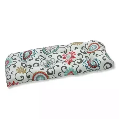 Kirklands Home Peachtini Pom Pom Play Wicker Loveseat Cushion Sale