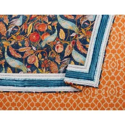 Kirklands Home Peacock Garden Full/Queen 3-pc. Quilt Set Orange Online
