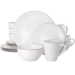 Kirklands Home Pearl Stoneware 16-pc. Dinnerware Set White Discount