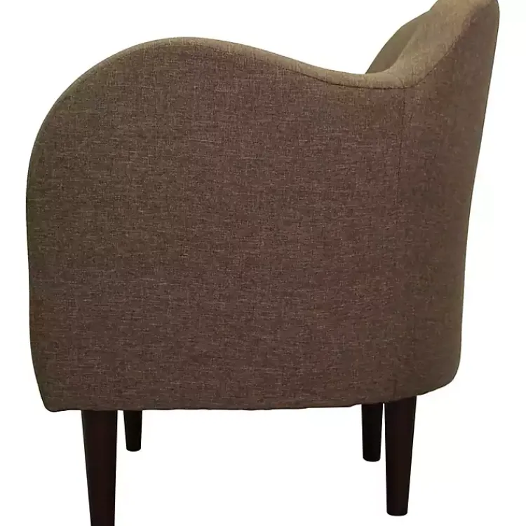 Kirklands Home Pecan Julian Upholstered Accent Chair Brown Discount