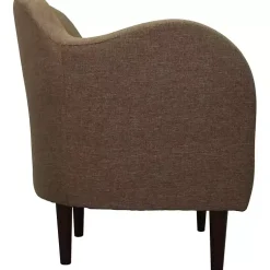 Kirklands Home Pecan Julian Upholstered Accent Chair Brown Discount