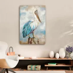 Kirklands Home Pelican Perch Canvas Art Print, 24x36 in. New