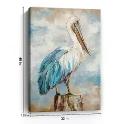 Kirklands Home Pelican Perch Canvas Art Print, 32x48 in. Outlet