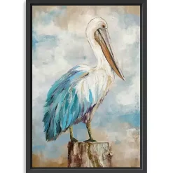 Kirklands Home Pelican Perch Framed Canvas Art Print, 32x48 in. Best