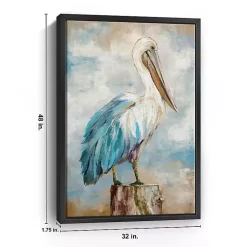 Kirklands Home Pelican Perch Framed Canvas Art Print, 32x48 in. Best