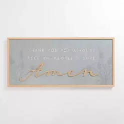 Kirklands Home People I Love Wall Plaque Blue
