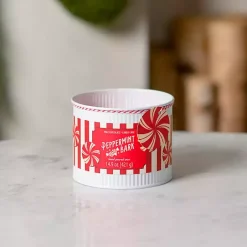 Candles>Kirklands Home Peppermint Bark Tin Jar Candle