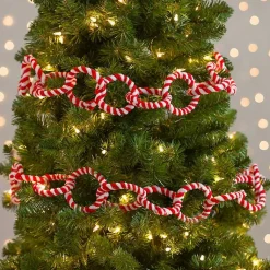 Christmas Tree Decorations>Kirklands Home Peppermint Chain Link Garland