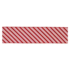 Christmas Decorations>Kirklands Home Peppermint Stripe 5 yd Christmas Ribbons, Set of 2