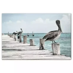 Kirklands Home Perched Pelican Canvas Art Print