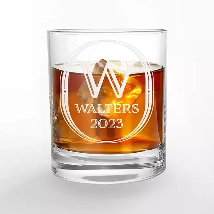 Kirklands Home Personalized Art Deco Whiskey Glasses, Set of 2 Outlet