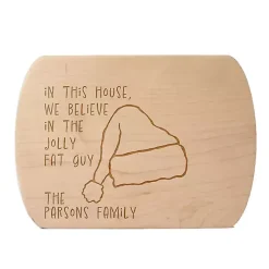 Christmas Dining & Entertaining>Kirklands Home Personalized Believe in Jolly Maple Serving Board Tan