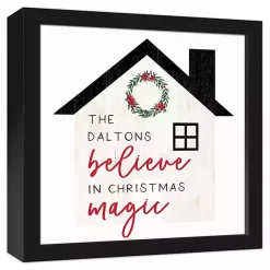 Christmas Art & Wall Decor>Kirklands Home Personalized Believe in Magic Canvas Wall Plaque