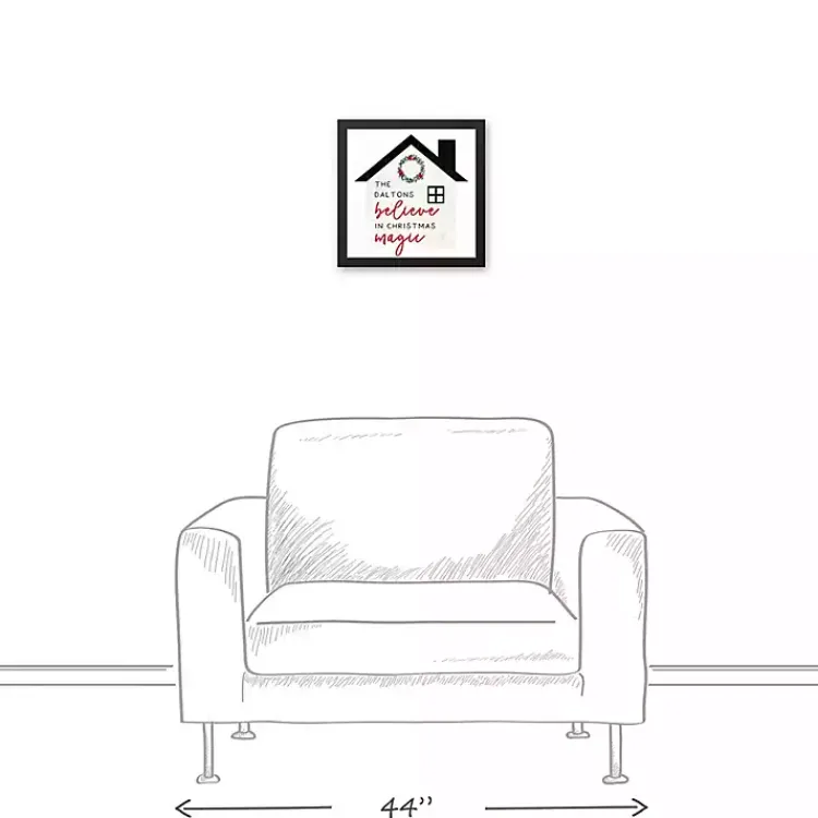 Christmas Art & Wall Decor>Kirklands Home Personalized Believe in Magic Canvas Wall Plaque